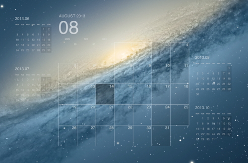 Desktop Calendar Plus 1 1 0 Mac 純正カレンダーのイベント表示に対応 デスクトップピクチャに溶け込むカレンダー Life With I