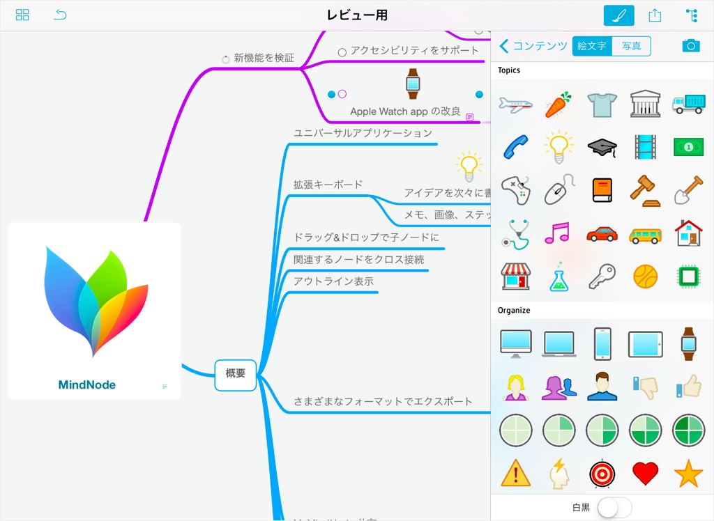 Mindnode 4 3 3 Iphone Ipad タスク機能を強化 さまざまなフォーマットで書き出せるマインドマップアプリケーション Life With I